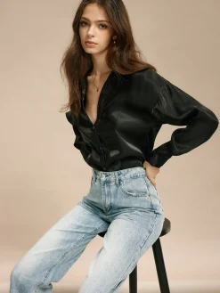 Minimalist Lapel Button Shirt