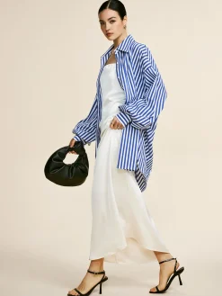 Minimalist Plain Draped Tube Dress