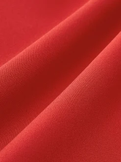 Minimalist Plain Mock Neck Dress