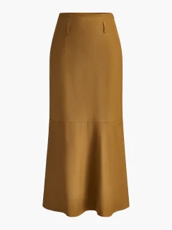 Minimalist Plain Skirt Without Belt