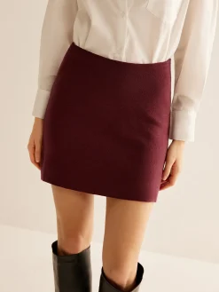 Minimalist Slim Sweater Mini Skirt