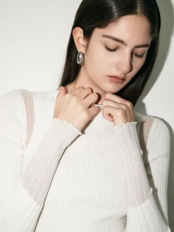 Minimalist Wool-Blend Knit Top