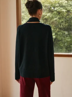 Minimalist Wool-Blend Scarf Sweater
