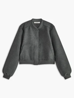 Mock Neck Button Short Jacket