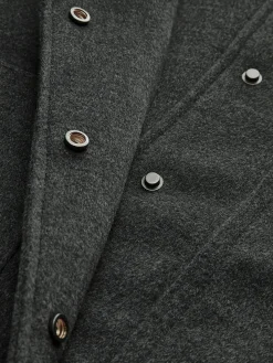 Mock Neck Button Short Jacket