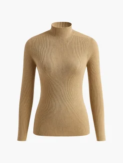 Mock Neck High Stretch Sweater