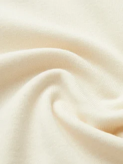 Mock Neck Wave-Piping Jersey Top