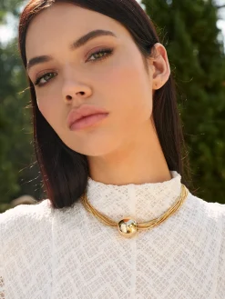 Multi-Chain Glossy Ball Choker
