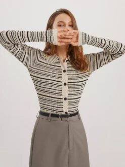 Musical Notation Knit Top