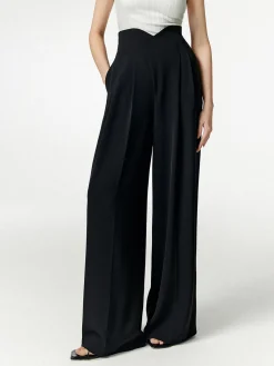 Notch Wide Leg Dress Pants