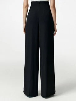 Notch Wide Leg Dress Pants