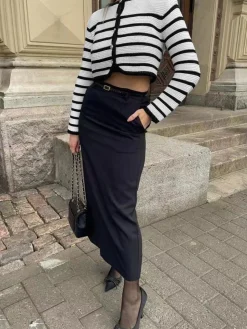 Old Money Aesthetics Stripe Cardigan