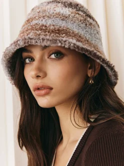 Ombre Plush Bucket Hat