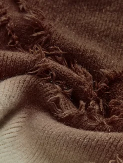 Ombre Tassel Piping Sweater
