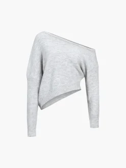 One Shoulder Asymmetric Sweater