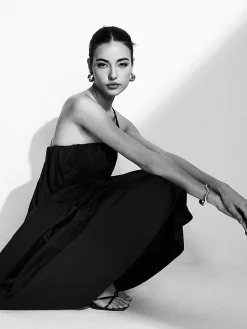 One Shoulder Backless Long Dress