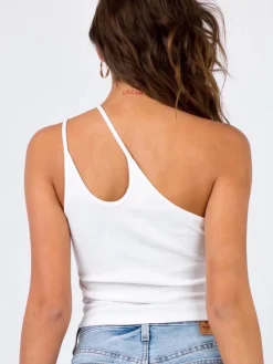 One Shoulder Strappy Crop Top