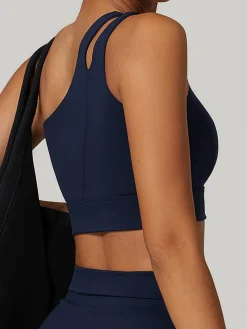 One-Shoulder Quick-Drying Sports Bra