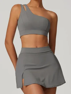 One-Shoulder Quick-Drying Sports Bra