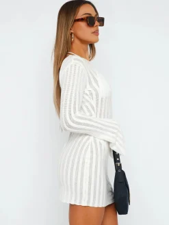 Open Back Mini Knit Dress