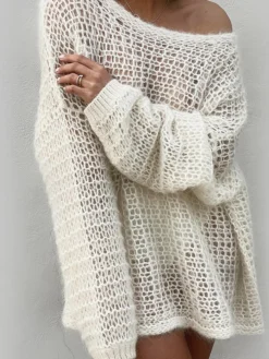Open Knit Oversized Sweater