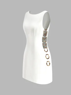 O-Ring Cutout Sleeveless Dress