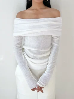 Overfold Off-Shoulder Shirt