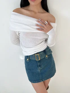 Overfold Off-Shoulder Shirt