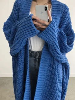 Oversize Split Knit Outerwear