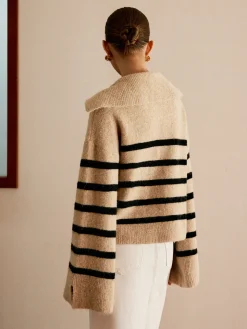 Oversize Striped Pullover Sweater