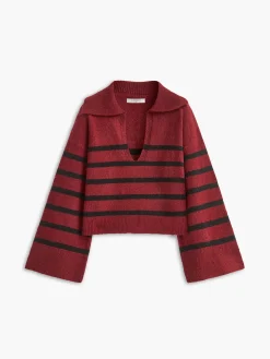 Oversize Striped Pullover Sweater