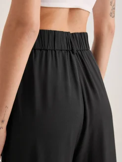Oversized High Waisted Pleat Front Trousers