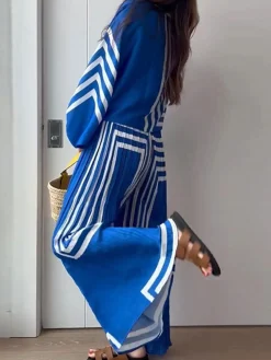 Oversized Print Vacation Pants Set