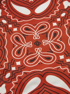 Paisley Printed Tie Front Vest