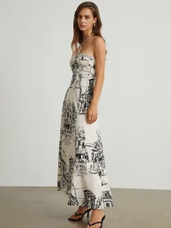 Paris Street Halter Long Dress