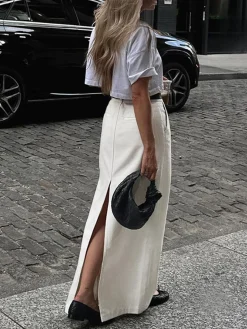 Parisian Slit Maxi Skirt