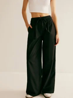 Patchwork High Waist Drawstring Pants