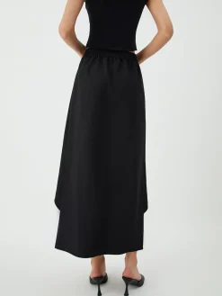 Patchwork Split Maxi Skirt