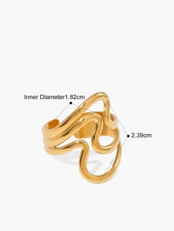 1pc Irregular Open Ring