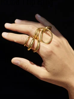 1pc Irregular Spring Twist Ring