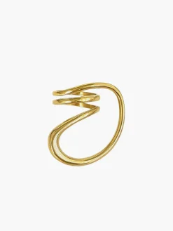 1pc Irregular Spring Twist Ring