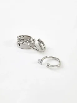 3pcs Open Hoop Ring