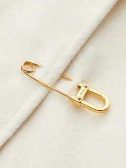 Pin-Detail Sleeveless Warm Dress