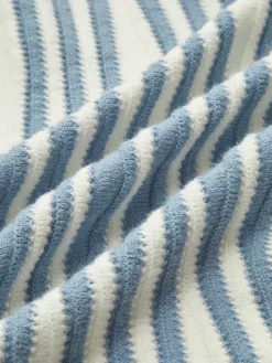 Pinstripe Lace Up Knit Cardigan