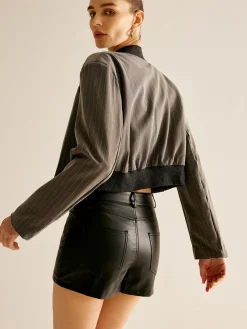 Pinstripe Pocket Short Jacket