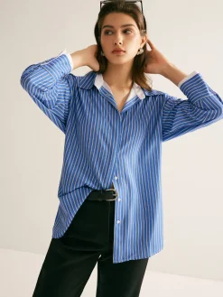 Pinstripe Thin Polo Shirt