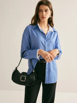 Pinstripe Thin Polo Shirt