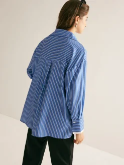 Pinstripe Thin Polo Shirt