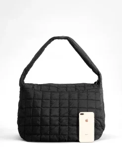 Plaid Large Puffer Shoulder Cloud Bag