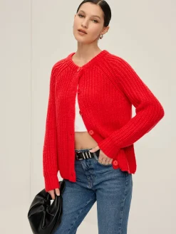 Plain Button Down Cardigan